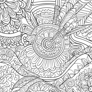 Hmong Traditional Patterns Coloring Page 43952-35239