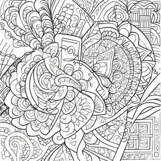 Hmong Traditional Patterns Coloring Page 43952-35240