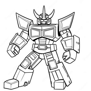 Mighty Megazord In Battle Coloring Page 43963-35250