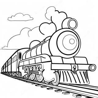 Mighty Express Train Adventure Coloring Page 43983-35269