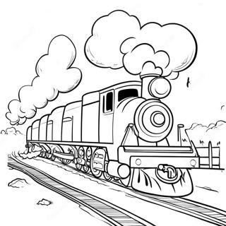 Mighty Express Train Adventure Coloring Page 43983-35271