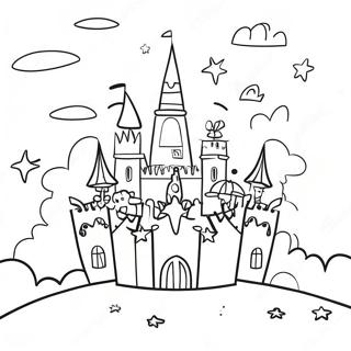 Colorful It S A Small World Scene Coloring Page 44003-35283