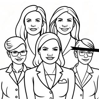 Empowering Women Leaders Coloring Page 4402-3694