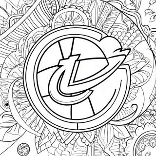 Cleveland Cavaliers Logo Coloring Page 44032-35307