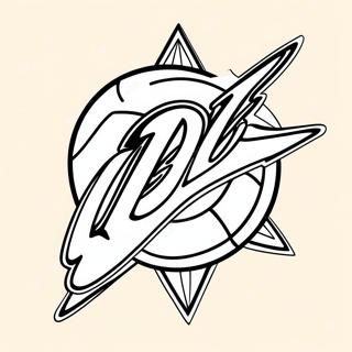 Cleveland Cavaliers Logo Coloring Page 44032-35308