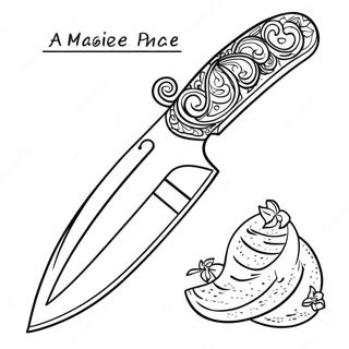 Knife Coloring Pages