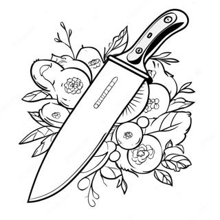 Knife Coloring Page 44042-35310