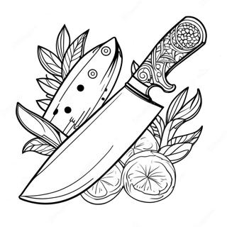 Knife Coloring Page 44042-35312