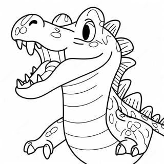 Scary Crocodile With Sharp Teeth Coloring Page 44052-35322