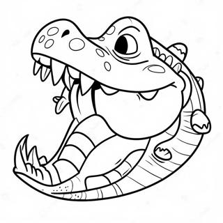 Scary Crocodile With Sharp Teeth Coloring Page 44052-35323