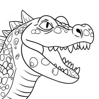 Scary Crocodile With Sharp Teeth Coloring Page 44052-35324