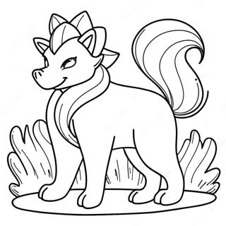 Ninetales Magical Coloring Page 44092-35359