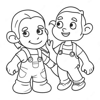 Colorful Project Playtime Characters Coloring Page 44103-35366