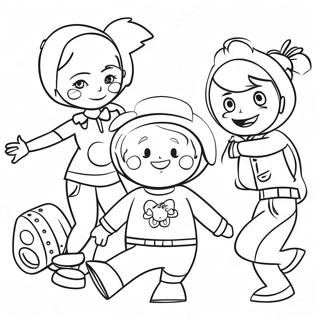 Colorful Project Playtime Characters Coloring Page 44103-35367