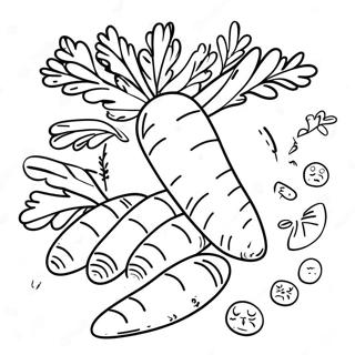 Carrot Coloring Page 4411-3691