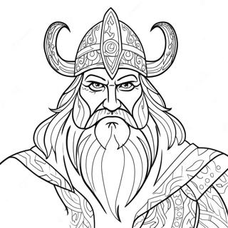 Majestic Odin Coloring Page 44123-35381