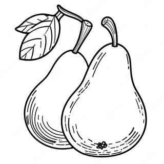 Pear Coloring Pages