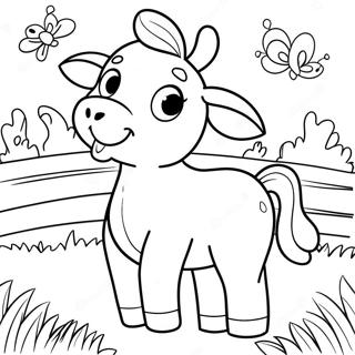 Cute Farm Animals Coloring Page 44143-35400