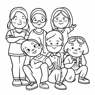 Funny Baby Sitters Club Characters Coloring Page 44153-35405