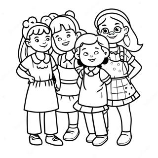 Funny Baby Sitters Club Characters Coloring Page 44153-35406