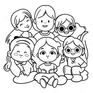 Funny Baby Sitters Club Characters Coloring Page 44153-35407