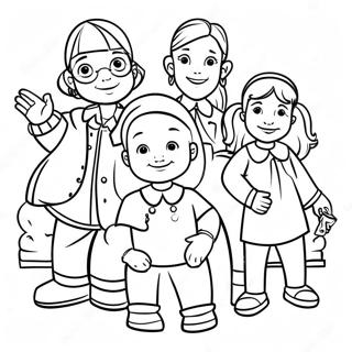 Funny Baby Sitters Club Characters Coloring Page 44153-35408