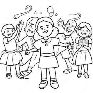 Joyful Catholic Schools Week Celebration Coloring Page 44163-35414