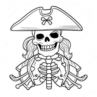 Fearsome Pirate Skeleton Coloring Page 44173-35421