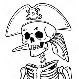 Fearsome Pirate Skeleton Coloring Page 44173-35423