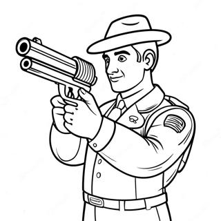 Eli Shane With Blaster Coloring Page 44193-35439