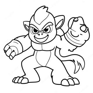 Fiery Infernape Battle Pose Coloring Page 44223-35462