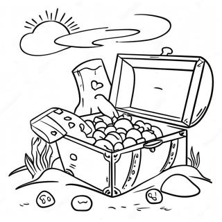 Treasure X Adventure Map Coloring Page 44233-35473