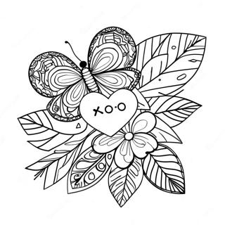 Xoxo Coloring Page 44242-35471