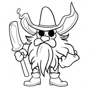 Yosemite Sam With His Iconic Hat Coloring Page 44273-35498