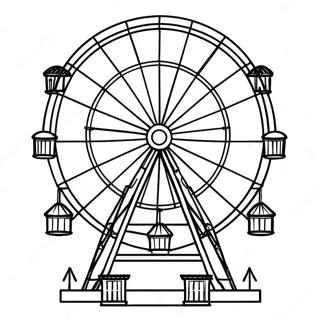 Ferris Wheel Coloring Pages