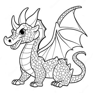 Mythical Dragon For Adults Coloring Pages