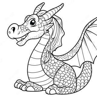 Mythical Dragon Coloring Page 4431-3706