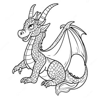 Mythical Dragon Coloring Page 4431-3707