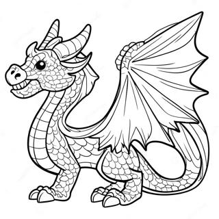 Mythical Dragon Coloring Page 4431-3708