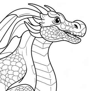 Majestic Fire Breathing Dragon Coloring Page 4432-3713