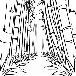 Bamboo Forest Coloring Page 44342-35552