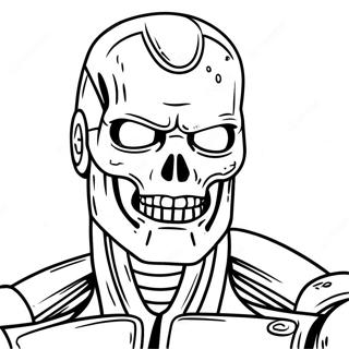 Terminator In Action Coloring Page 44393-35644