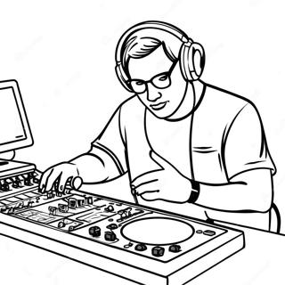 Dj Coloring Pages