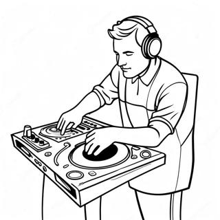 Dj Mixing Console Coloring Page 44402-35594