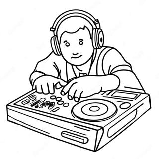 Dj Mixing Console Coloring Page 44402-35595