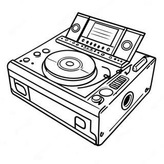 Dj Mixing Console Coloring Page 44402-35596