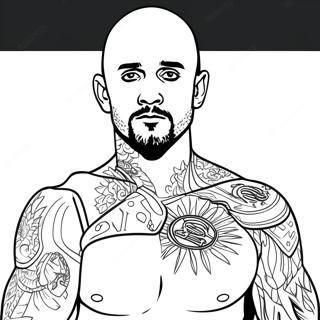 Cm Punk Coloring Page 44412-35602