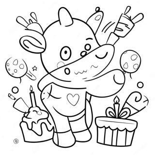 4th Birthday Coloring Pages