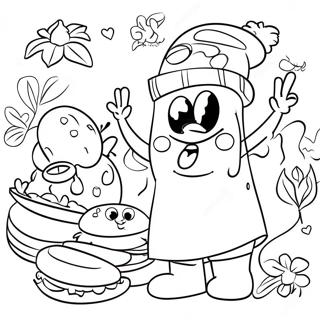 Spongebob Thanksgiving Coloring Pages