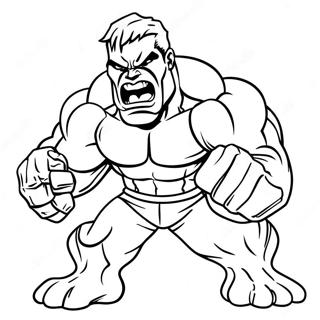 Angry Red Hulk In Battle Coloring Page 44463-35648